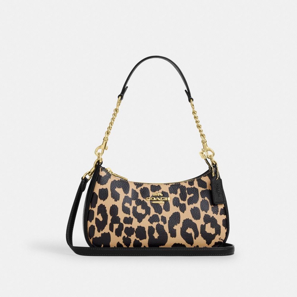 公式】コーチアウトレット | テリ ショルダー バッグ・レオパード プリント