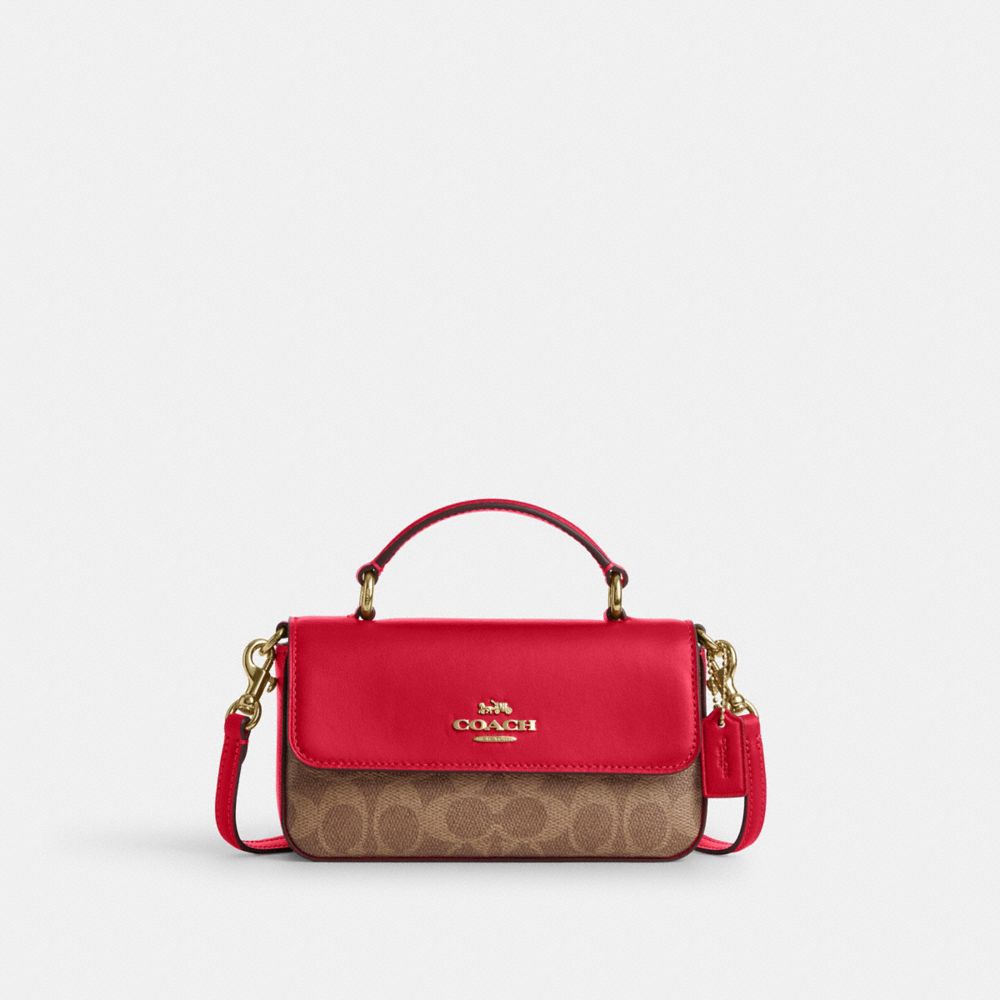 COACH® Outlet | Mini Josie Top Handle Bag In Signature Canvas