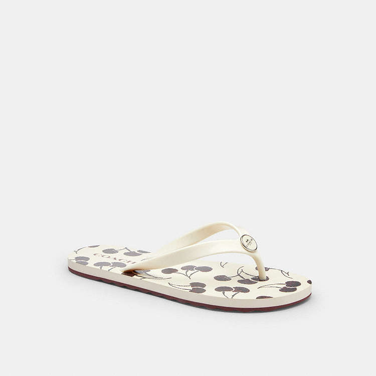 COACH® Outlet | Zayn Flip Flop With Cherry Print