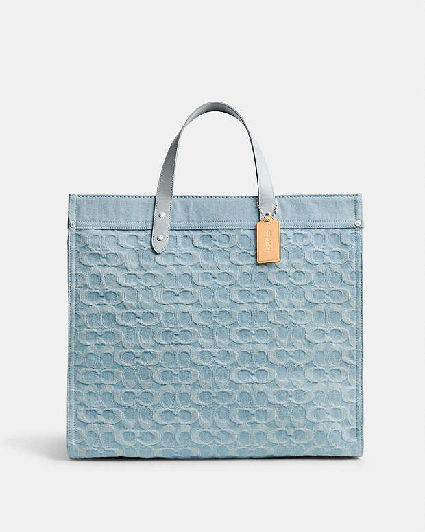 公式】COACH – コーチ | フィールド トート 40・シグネチャー デニム