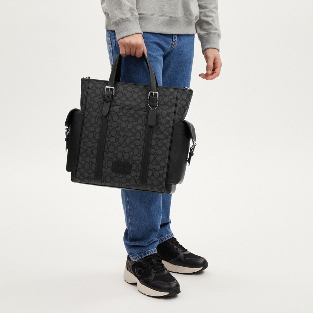 公式】コーチアウトレット | スプリント トート・シグネチャー ジャカード