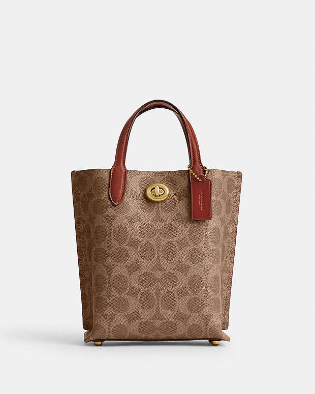 公式】COACH – コーチ | ウィロウ トート 16・シグネチャー キャンバス