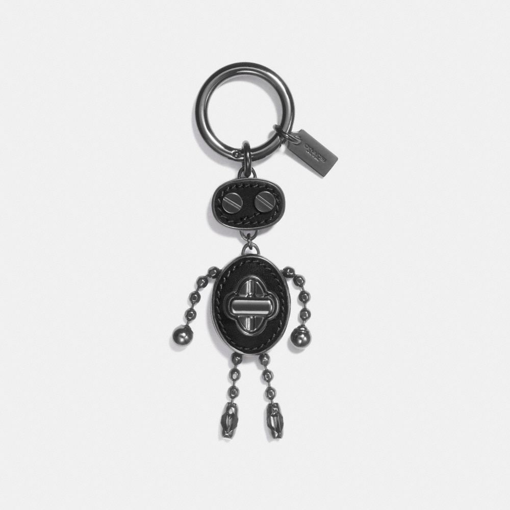 COACH® | Leather Inlay Robot Bag Charm