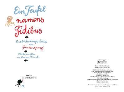 Ein Teufel namens Fidibus (ab 4 Jahre) Günter Spang Werner Klemke