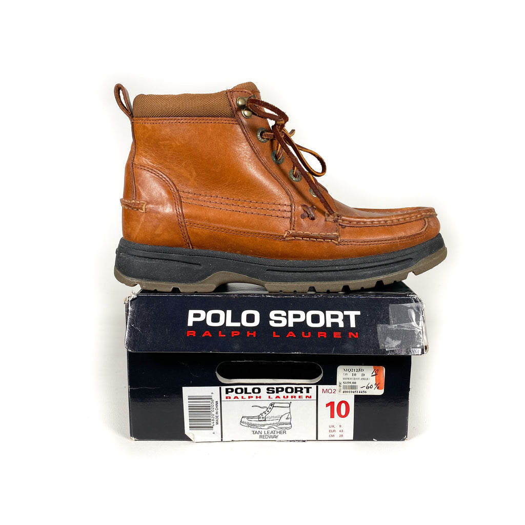 Vintage 90's Polo Sport Ralph Lauren Redway Leather Boots