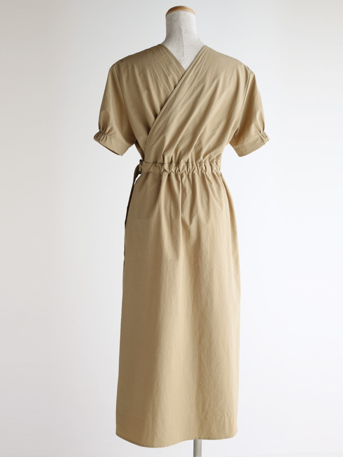 オーガニックタイプライターバックカシュクールワンピース – Cobitto