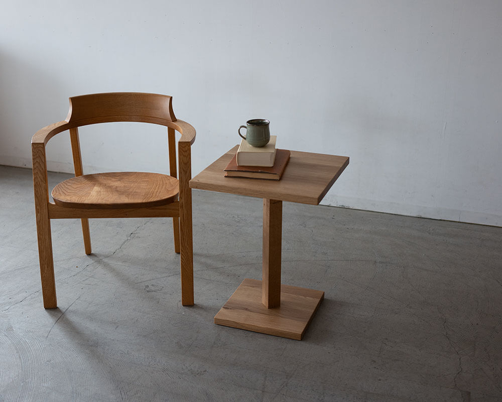 数量限定］サイドテーブル43 カク ナラ / オイル | cocochi ｜ 家具と