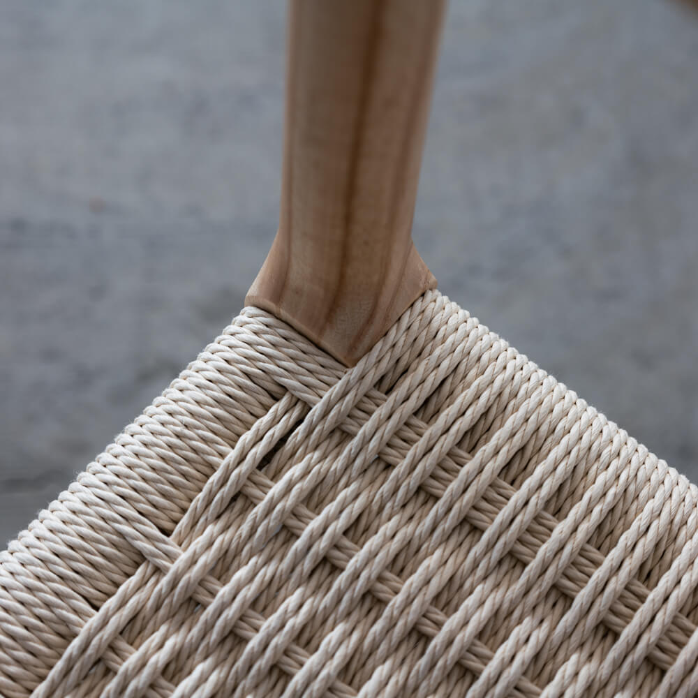 新品］アームチェア アッシュ材 / ウレタン塗装 ペーパーコード F7