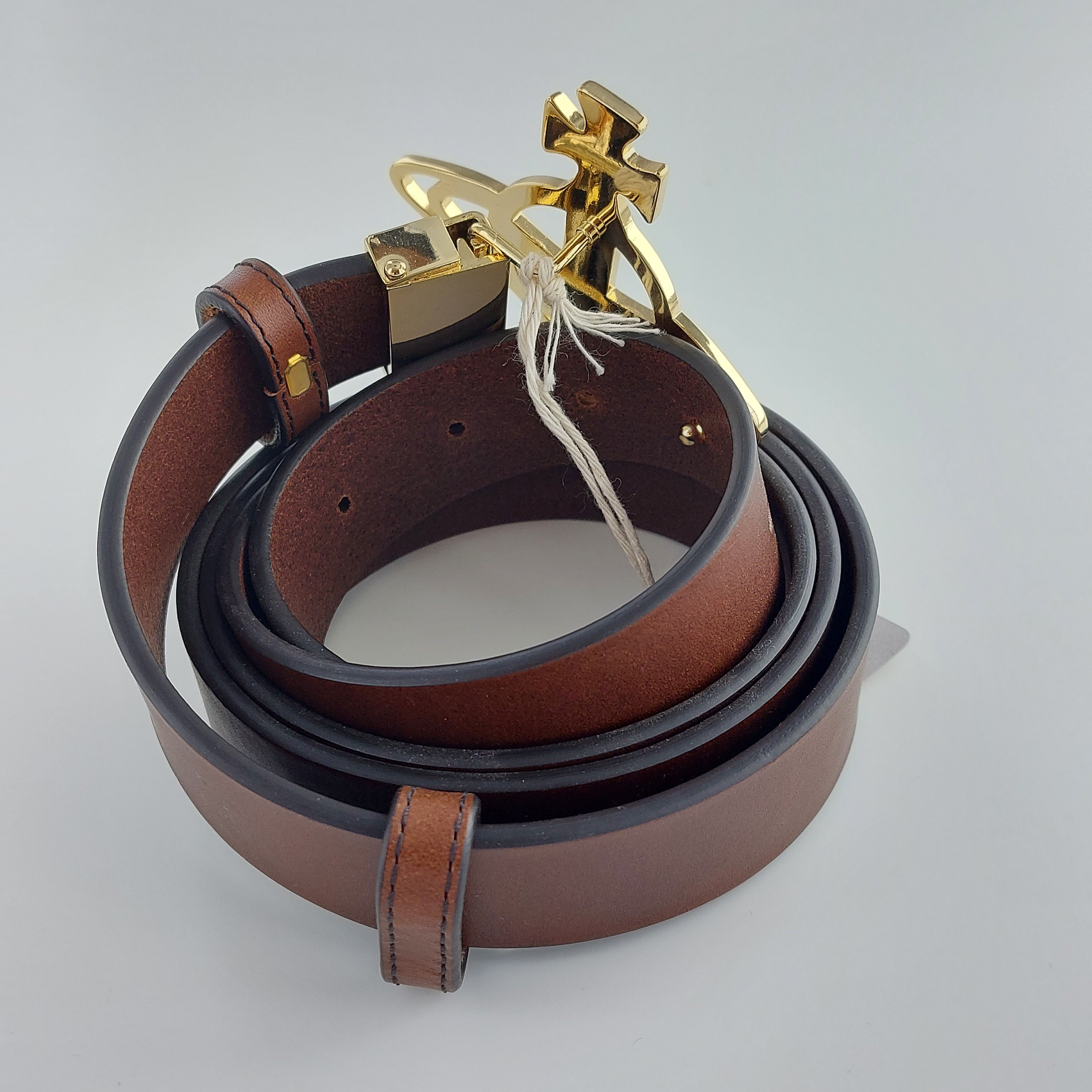 Vivienne Westwood Large Brown Leather Belt – Coe & Co. Stores