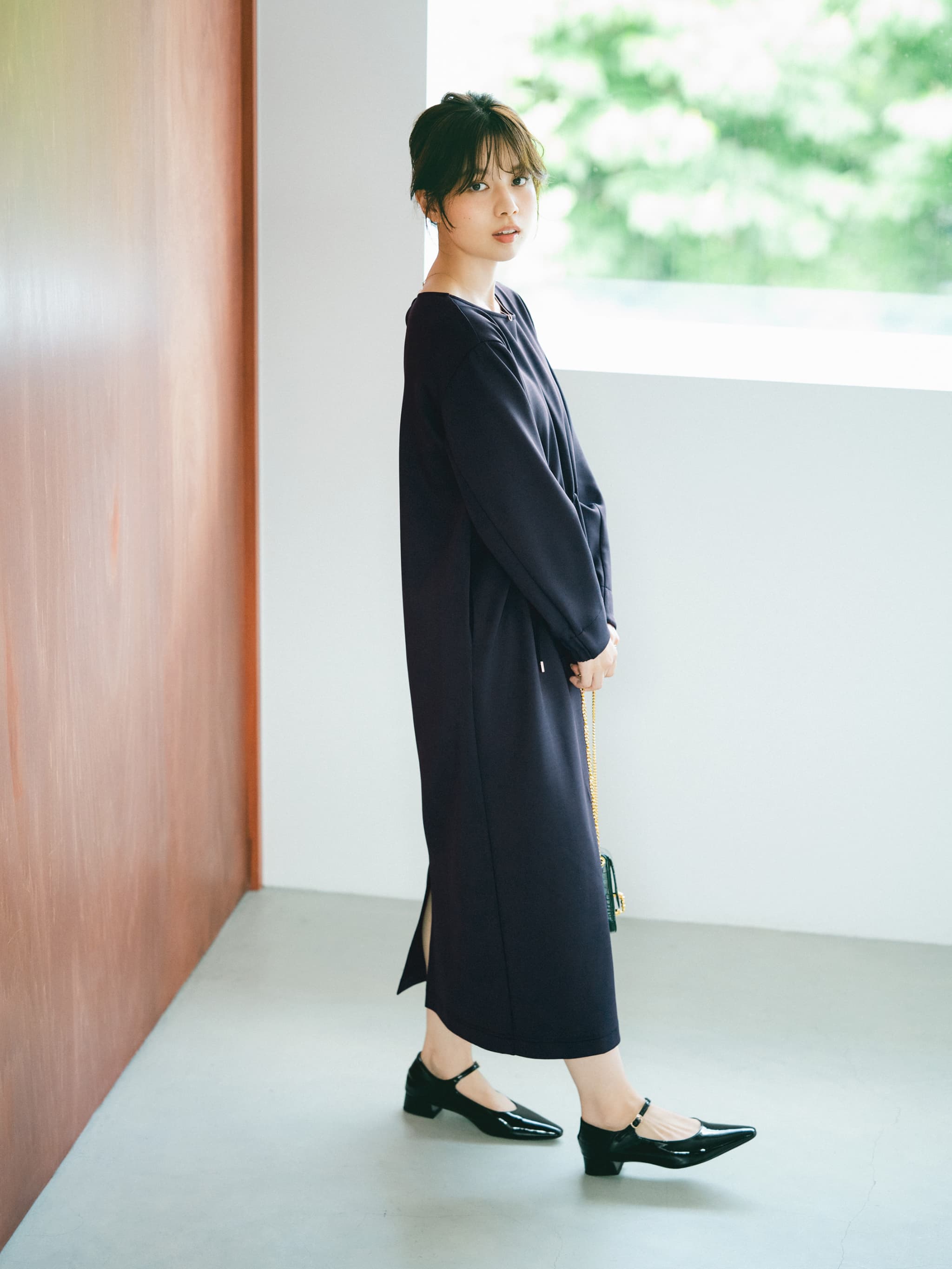 ドロストデザインダンボールワンピース-short & regular | 小柄・低