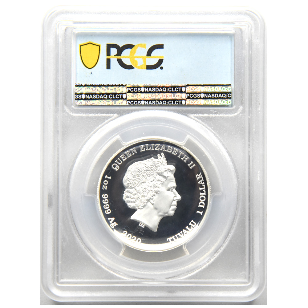 ツバル 2020 エリザベス2世 S$1 銀貨 PCGS PR70DCAM 007 ジェームズ