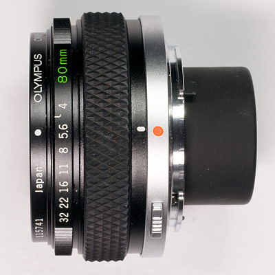 Olympus 80mm f/4 bellows lens test
