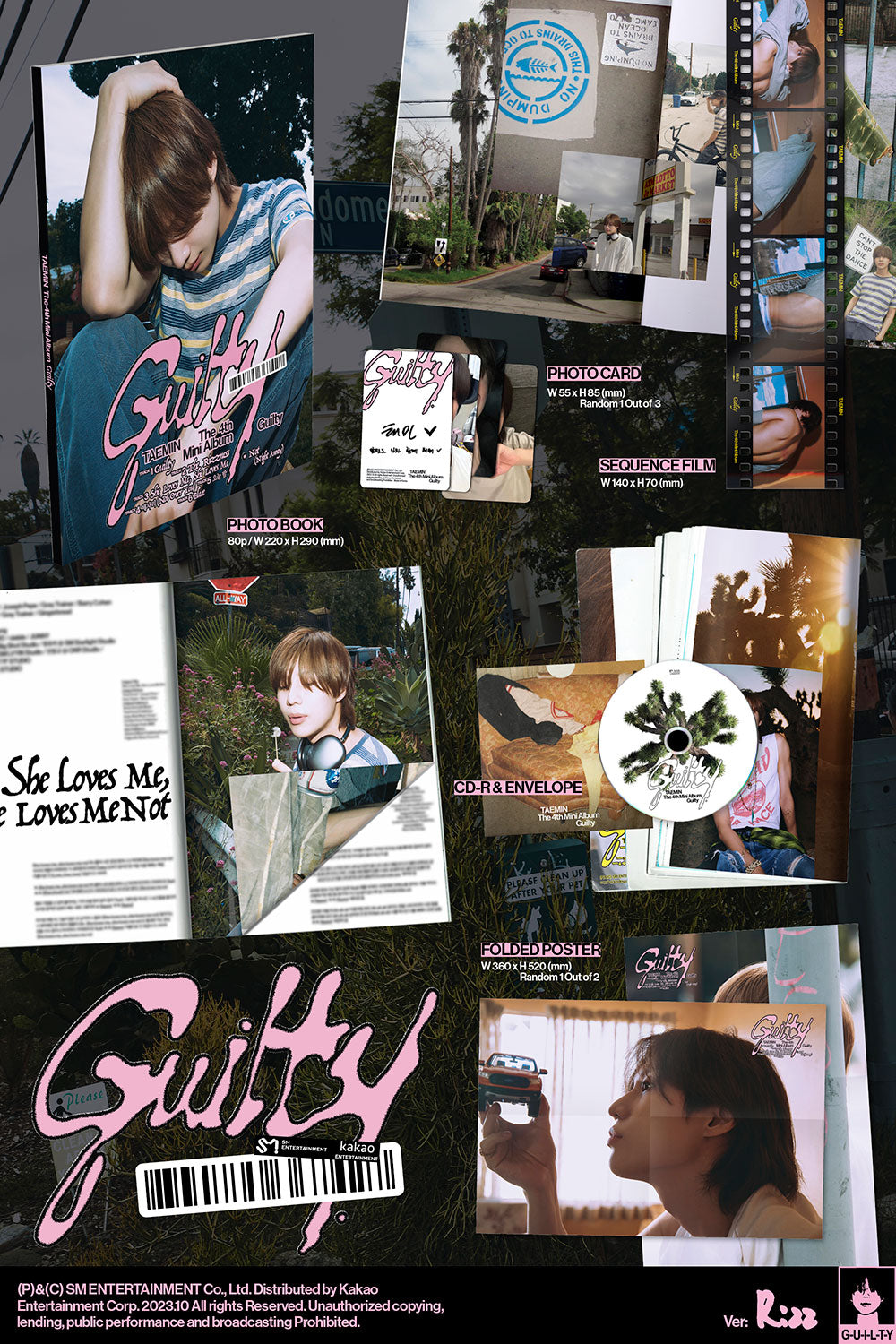 TAEMIN - GUILTY 4TH MINI ALBUM PHOTO BOOK VER. | COKODIVE