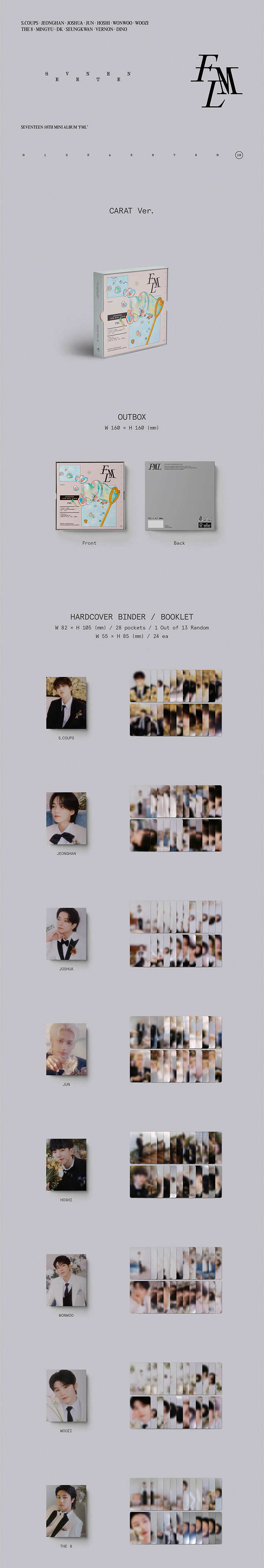 SEVENTEEN - FML 10TH MINI ALBUM CARAT VER. WEVERSE GIFT VER