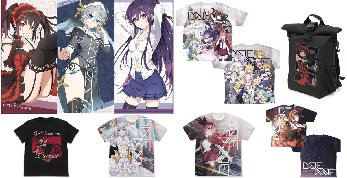 デート・ア・ライブIV 折紙ら精霊たちを描いたグッズ 10月下旬発売!