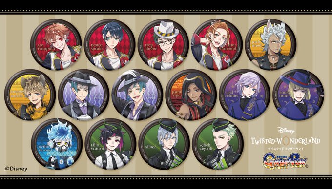 ツイステッドワンダーランド カプセル缶バッジ第2弾 7.4より先行販売!