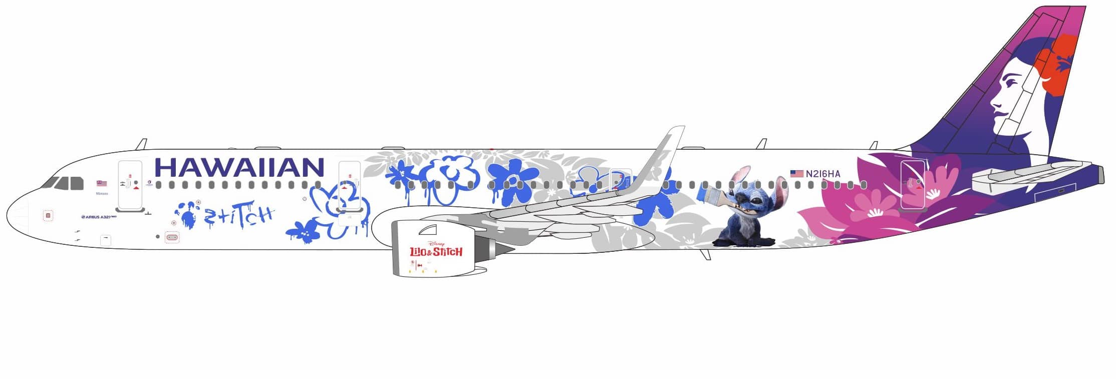 NG Models 1:400 Hawaiian Airlines Airbus A321neo 