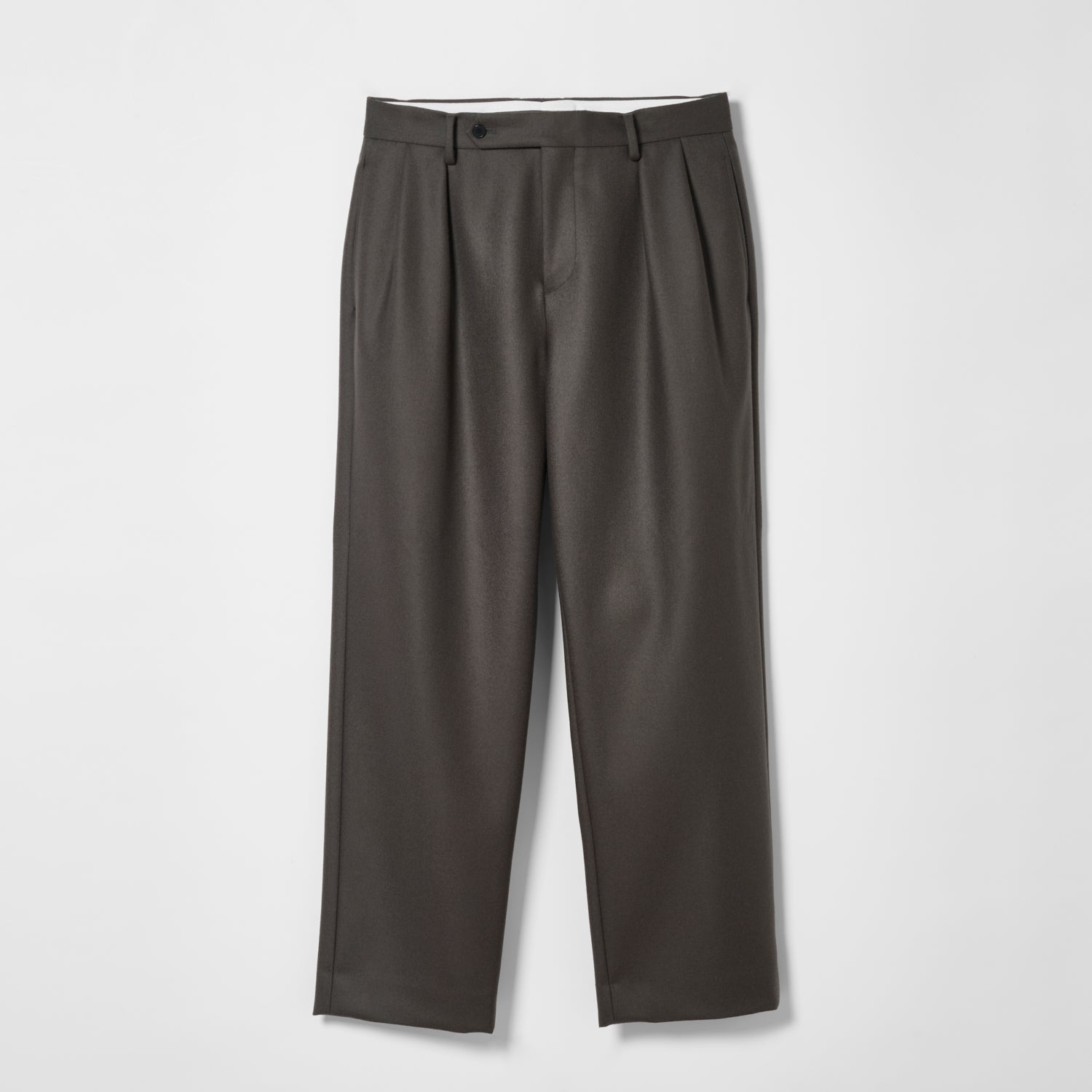 CPT-17 / 2/90 Wool Melton / Grey / ボックスプリーツ パンツ