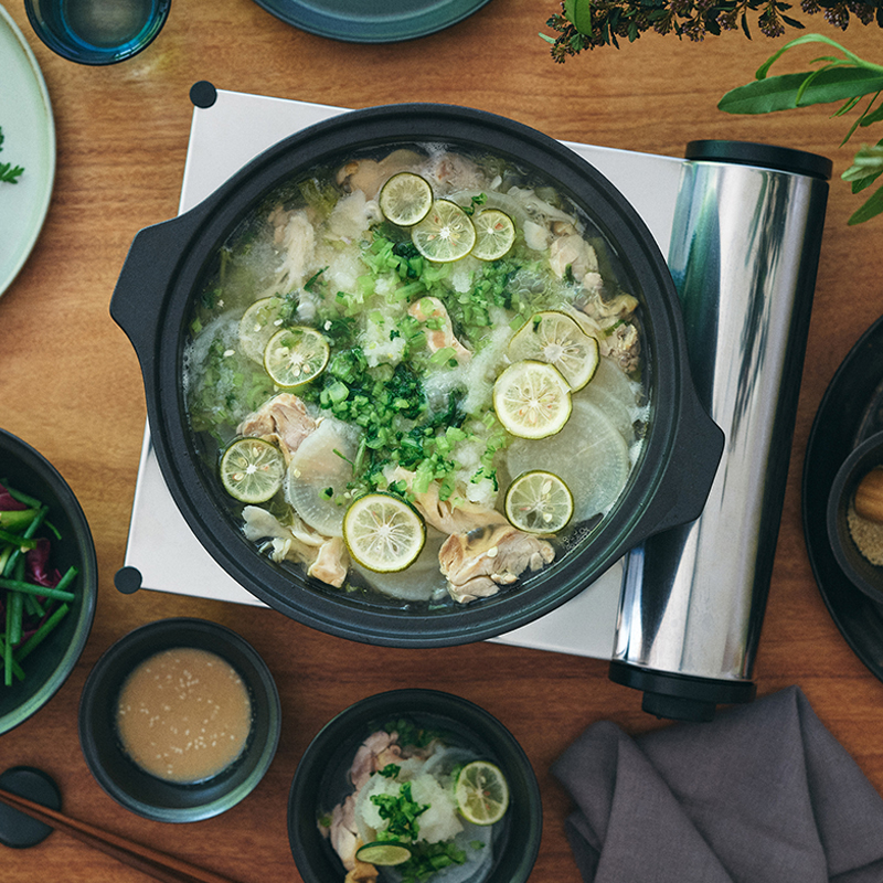 KINTO（キントー）KAKOMI 直火土鍋 2.5L ブラック｜鍋・フライパン