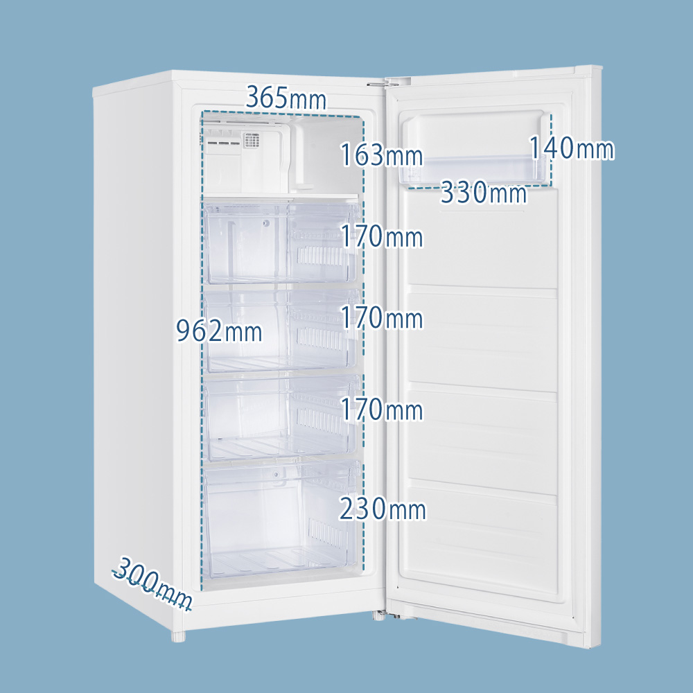 ニューカラー誕生!】2台目の冷凍庫にちょうどいい！125L冷凍冷蔵庫の