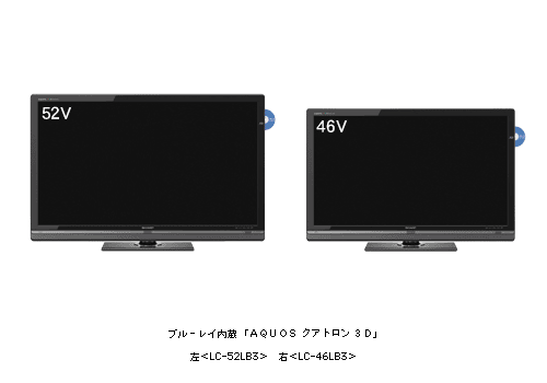 AQUOS クアトロン 3D」LBシリーズ 2機種を発売 | ニュースリリース