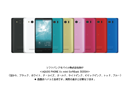 当社製＜AQUOS PHONE Xx(ダブルエックス) mini SoftBank 303SH＞が