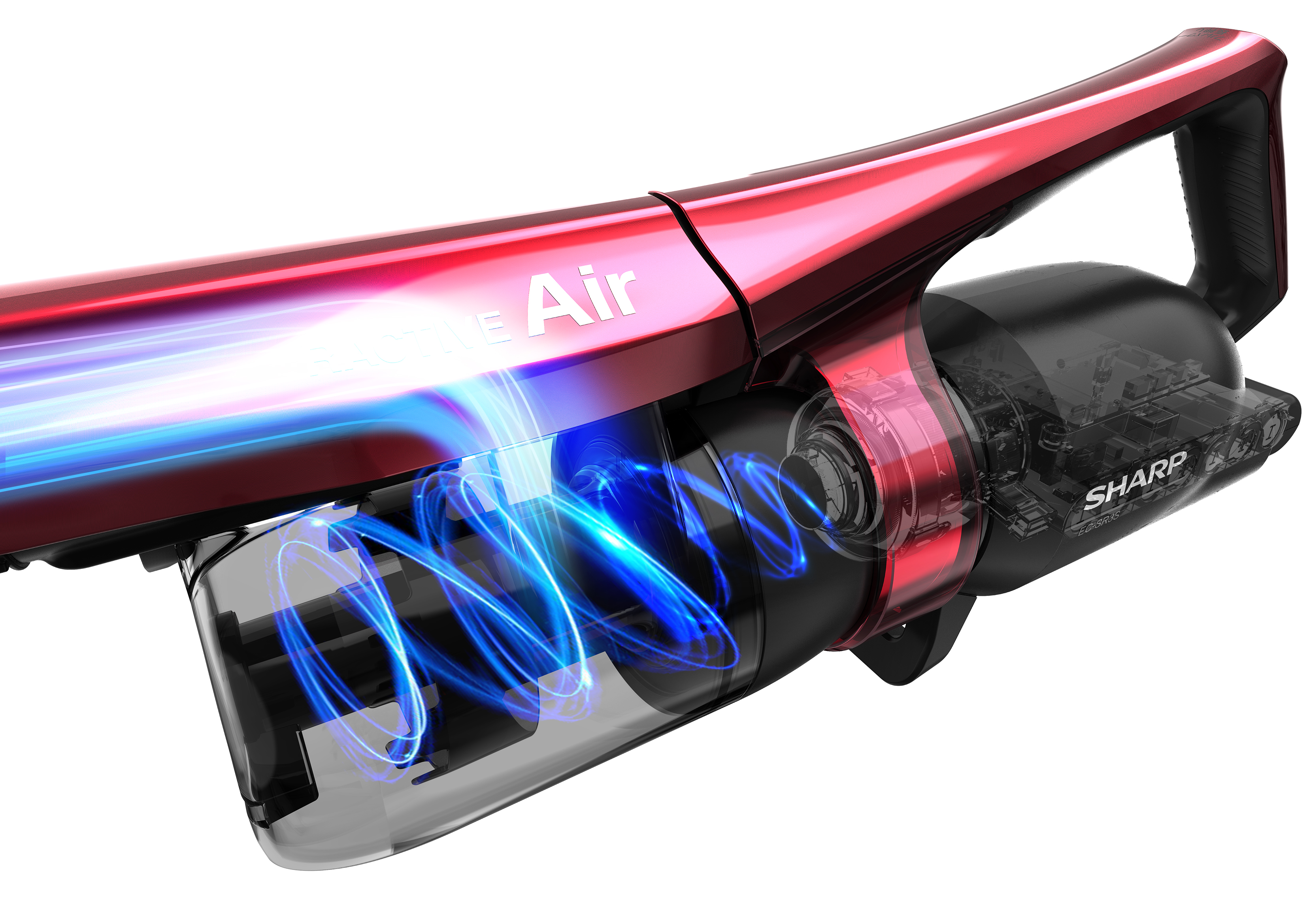 スティック　掃除機 　シャープ EC-SR3SX ラクティブエア シャープ、1.5倍の吸引力と長時間運転を実現したコードレス掃除機