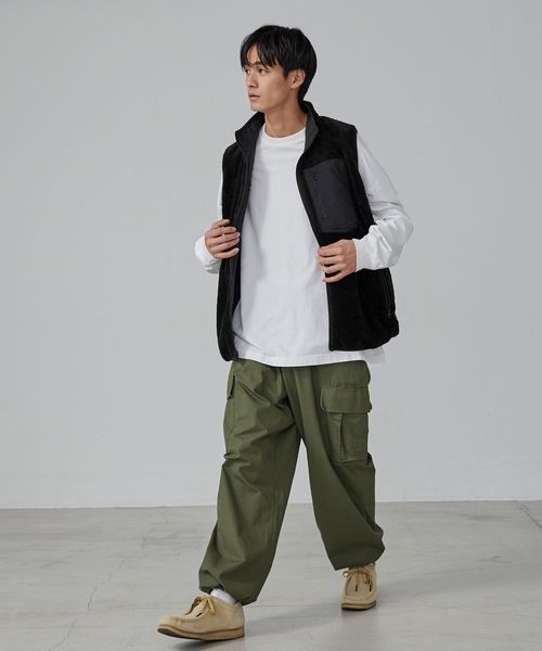 Parknik＞リバーシブルナイロンボアベスト