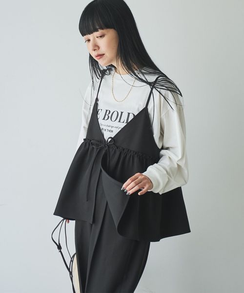 そうコレ! 】ウールライクキャミソールセットアップ