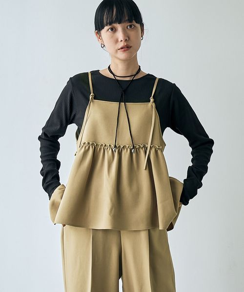 そうコレ! 】ウールライクキャミソールセットアップ