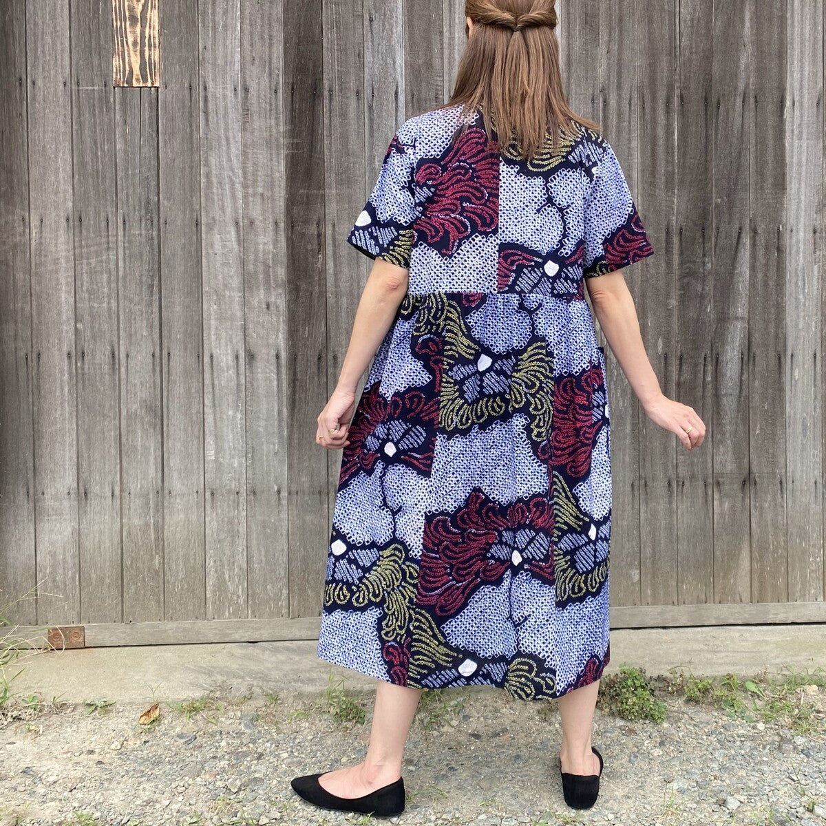 有松絞り浴衣リメイクワンピース】高木ふくえ先生 – こっとんコットン