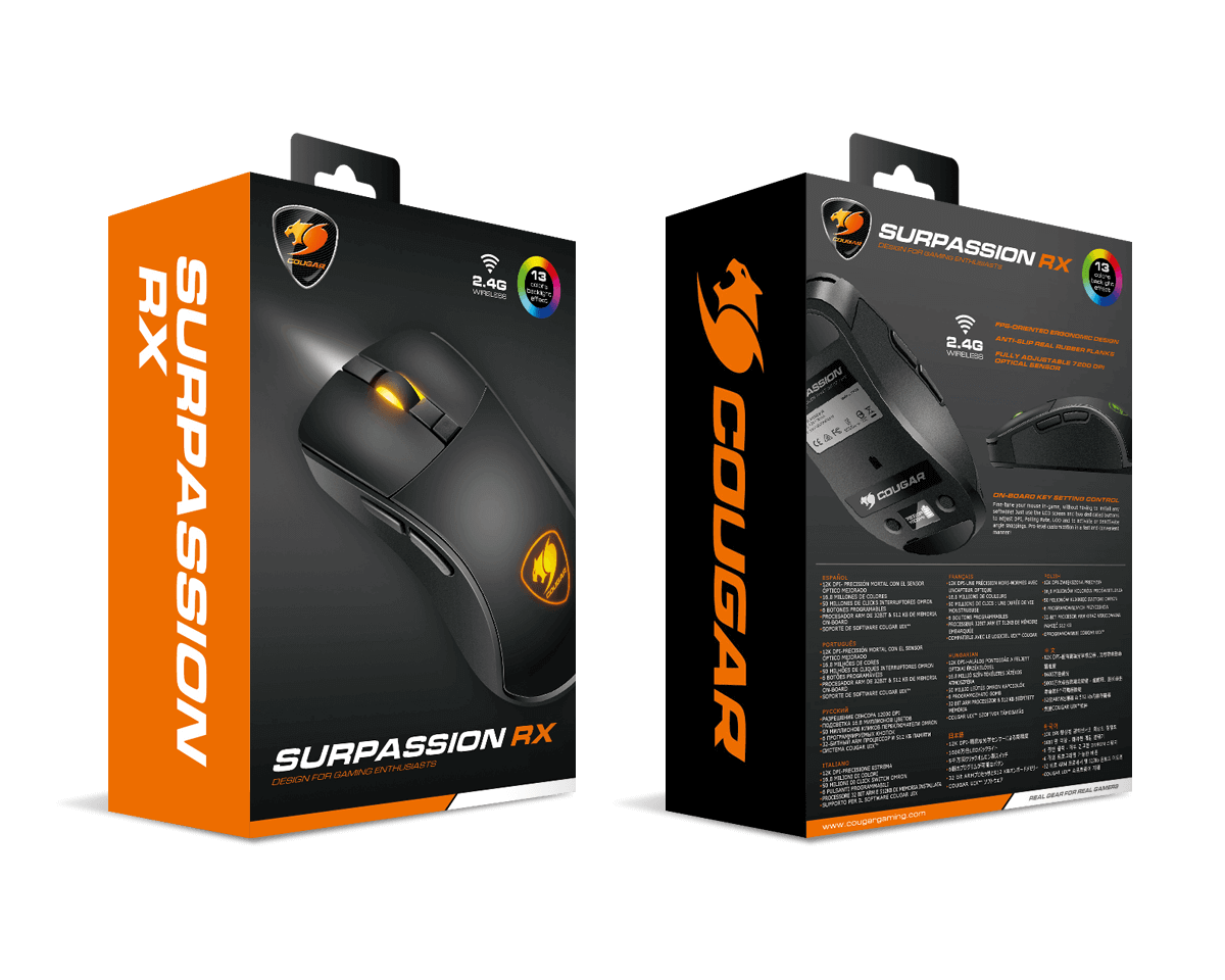 COUGAR SURPASSION RX - Wireless Optical Gaming Mouse - COUGAR