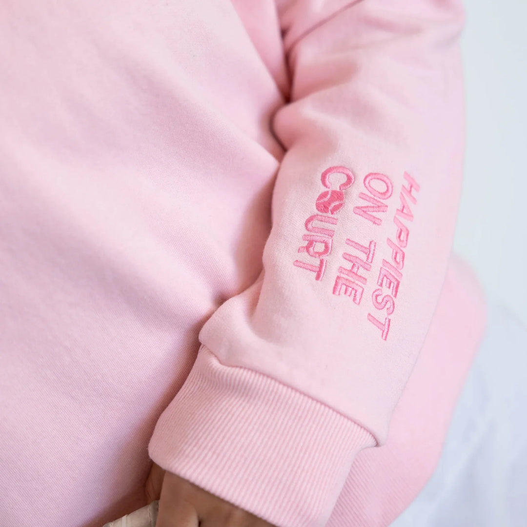 Happiest on the Court® Quarter Zip Tennis Sweatshirt – CourtLife