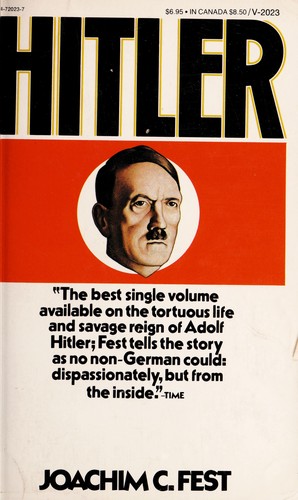 Hitler by Joachim Fest | Open Library