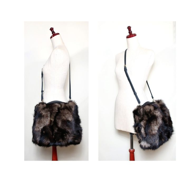 ikot フォックスファーバッグ