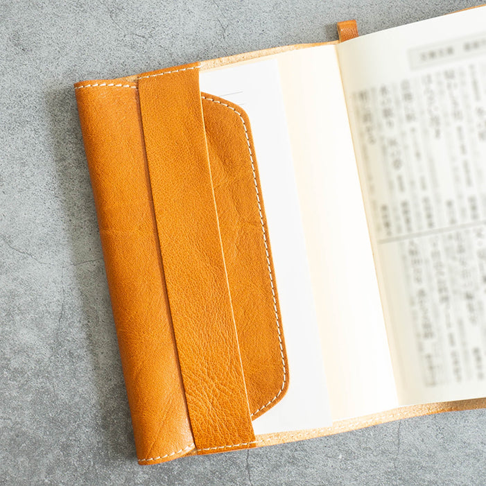 C&LTRASCO ≪Shrinkシリーズ≫ ブックカバー A6/文庫本 本革