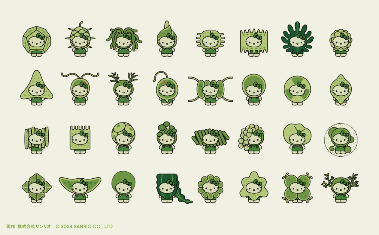 万博日本館、「藻類」で脱炭素訴え ハローキティが32種類の藻類にふん