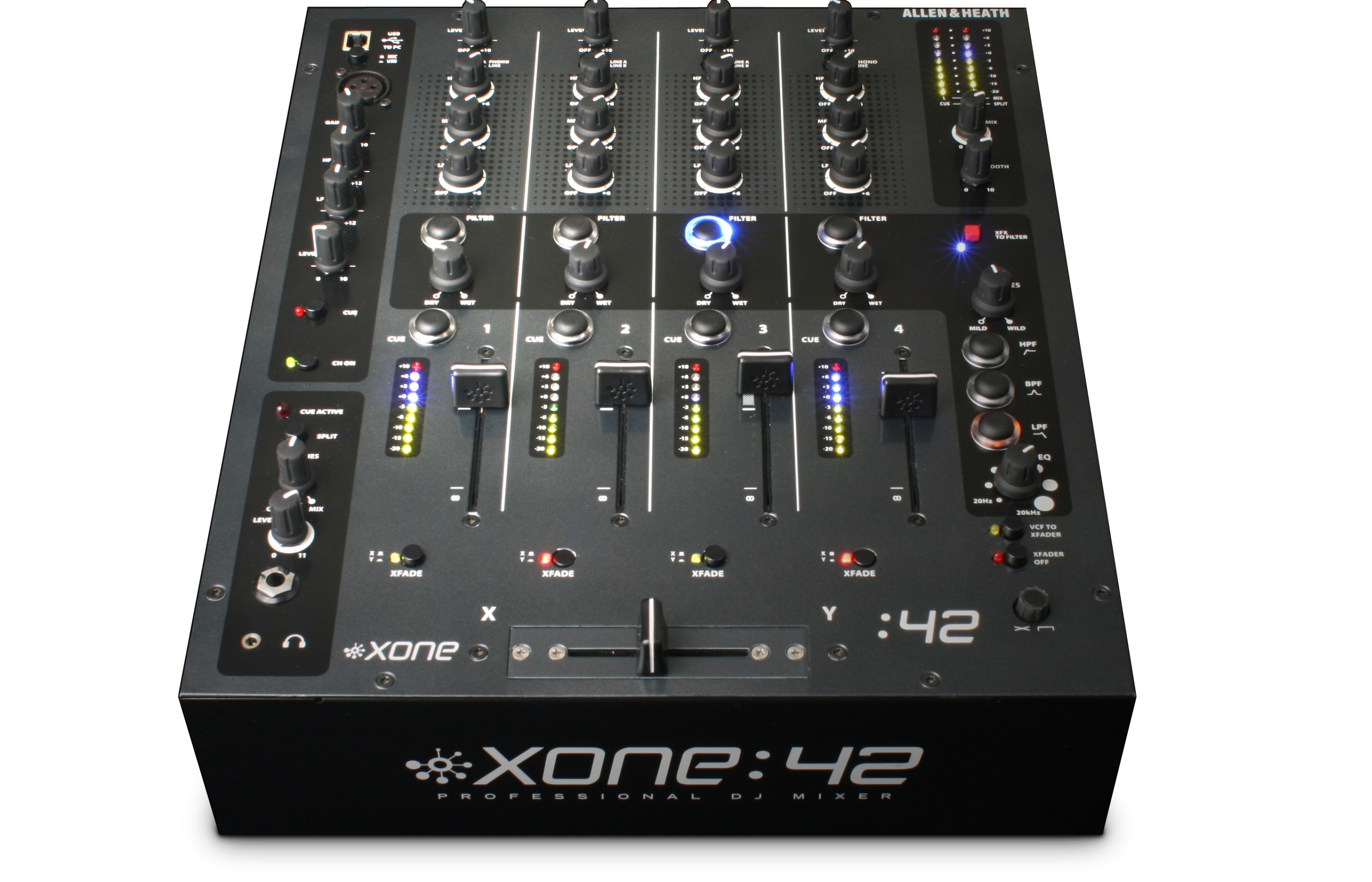 Z ALLEN & HEATH XONE 42 DJ MIXER-DUAL STEREO CHANNELS + EQ X FADE