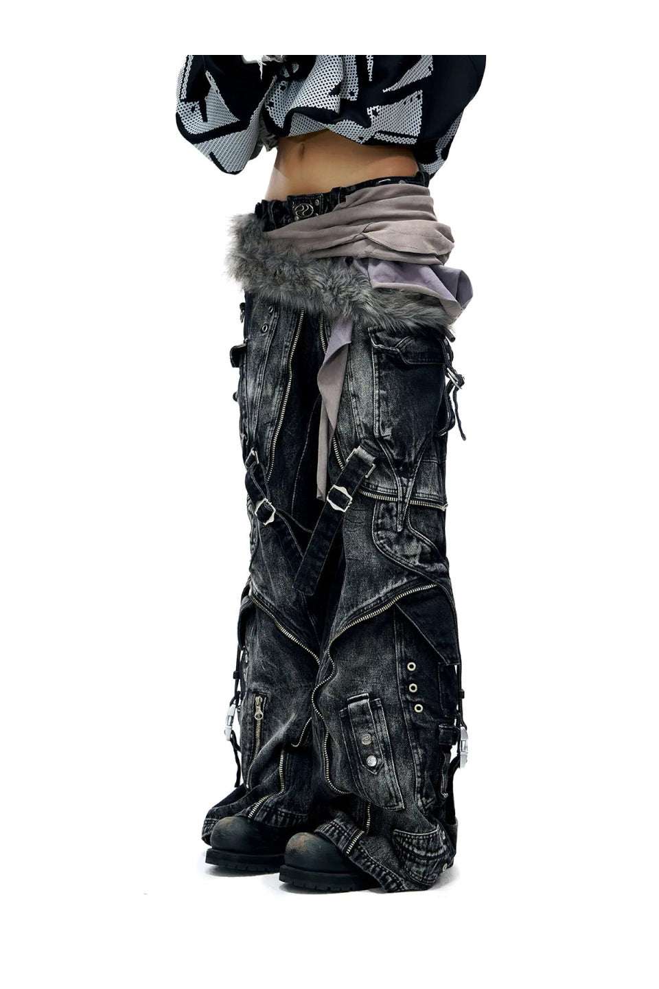 PERSONSOUL(パーソンソウル) - Punk Sheepskin Bag パンクシープスキン