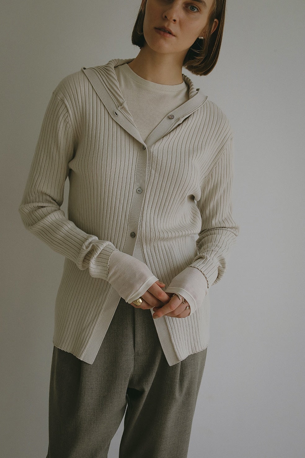 HOODIE RIB KNIT TOPS｜TOPS(トップス)｜MANOF OFFICIAL ONLINE STORE