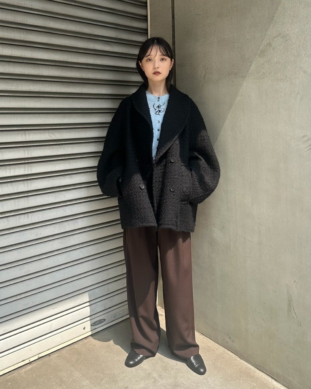 SIDE CUT STACKED HEEL FLAT SHOES｜BAG/SHOES(バッグ/シューズ