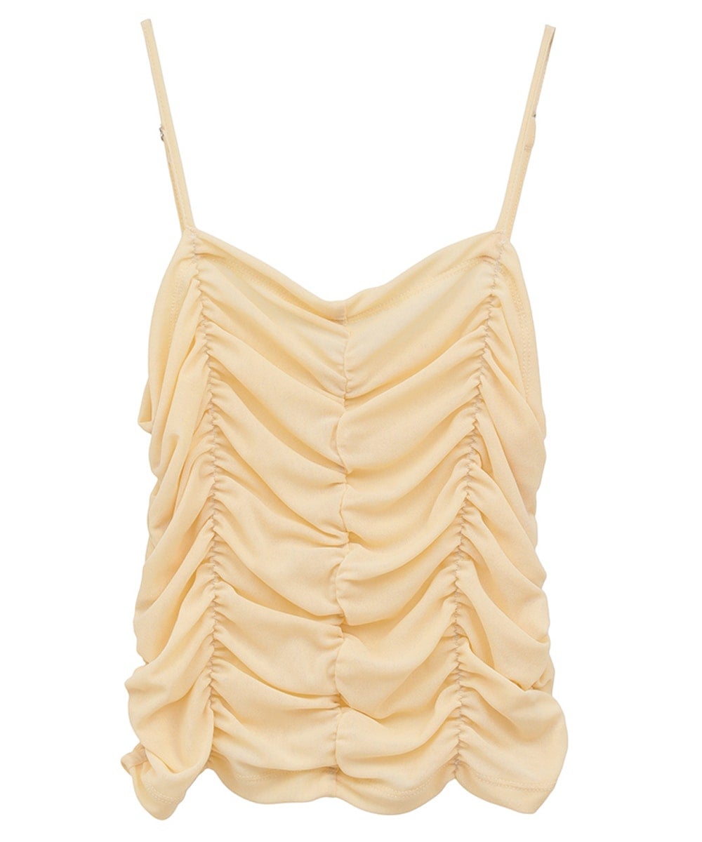 SHIRRING CAMI TOPS｜TOPS(トップス)｜CLANE OFFICIAL ONLINE STORE