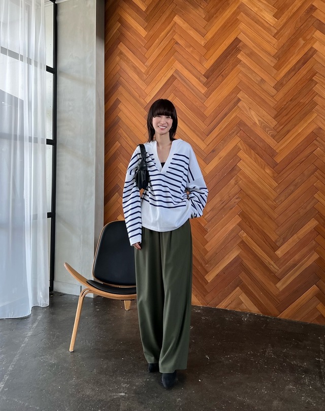 松本恵奈のMUST BUY-7月22日（金）発売の”WIDE HENRY NECK BORDER TOPS