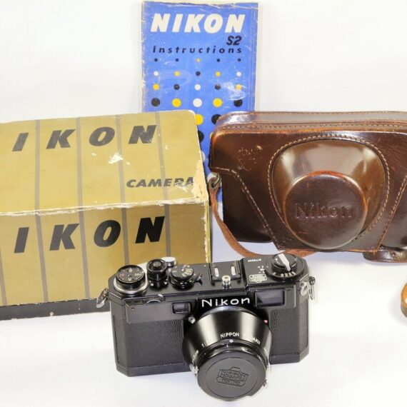 Nikon S2 Original black camera set W/ 50mm black lens Original box