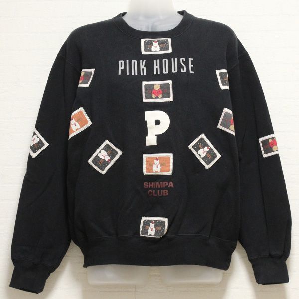 黒くまワッペントレーナー - ピンクハウス通販｜リサイクルブティック