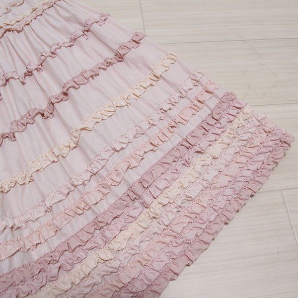 ピンク配色ピコフリルローンスカート - ピンクハウス通販｜リサイクル