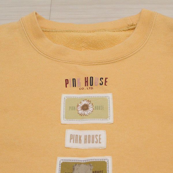 イエローロゴパッチトレーナー【L】 - ピンクハウス通販｜リサイクル