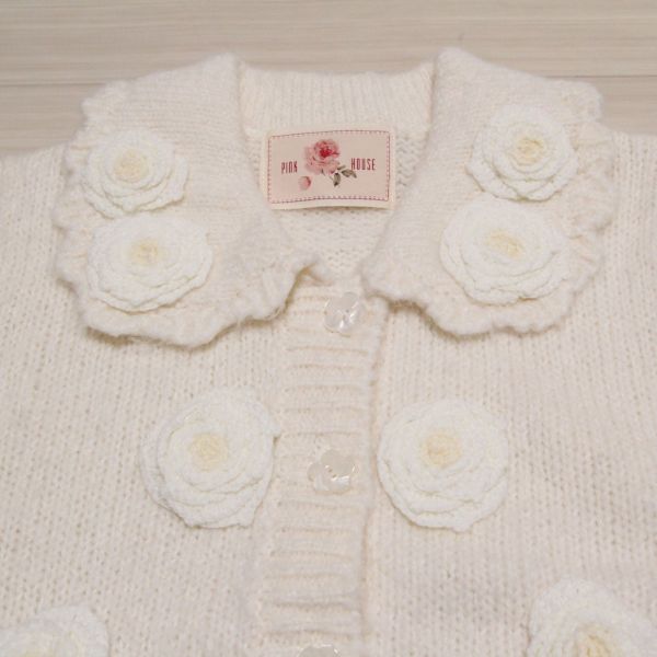 生成薔薇モチーフカーディガン - ピンクハウス通販｜リサイクル