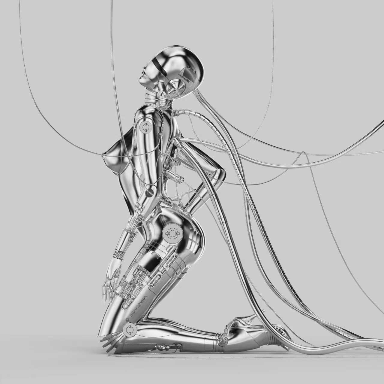 アーティスト・空山基制作による攻殻機動隊キャラクター草薙素子を