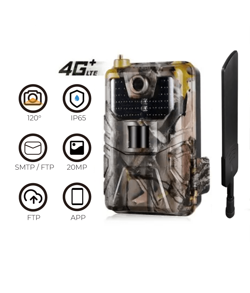 Suntek 4K 120MP 4G Wildlife Trail Camera HC-900Pro with APP Live